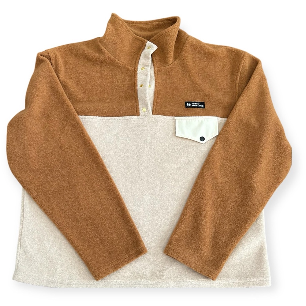 In My Nature | Fleece Snap Neck Pullover Top NWT - Picture 1 of 10